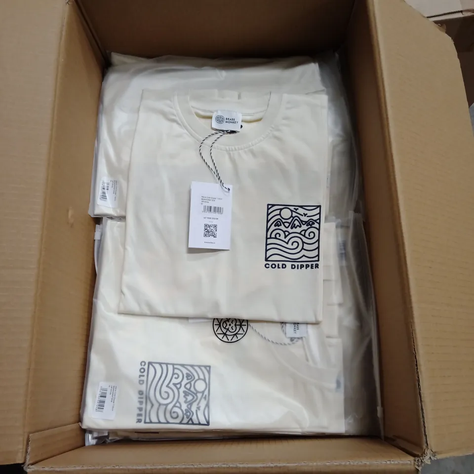 BRAND NEW BRASS MONKEY MENS T-SHIRT - APPROXIMATELY 33X -OFF WHITE - // BMAW24MTS06 // SIZE: M
