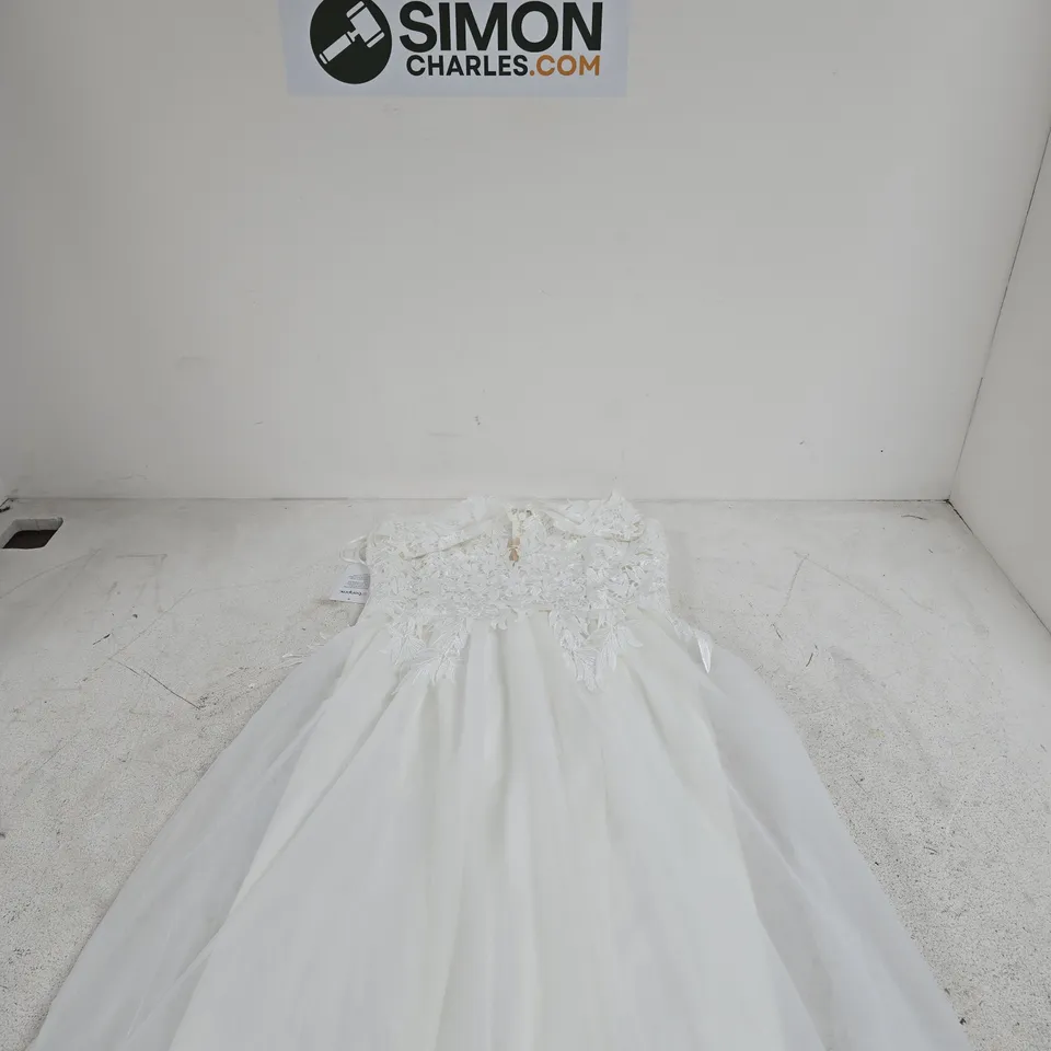 BON PRIX IVORY WEDDING DRESS UK 14