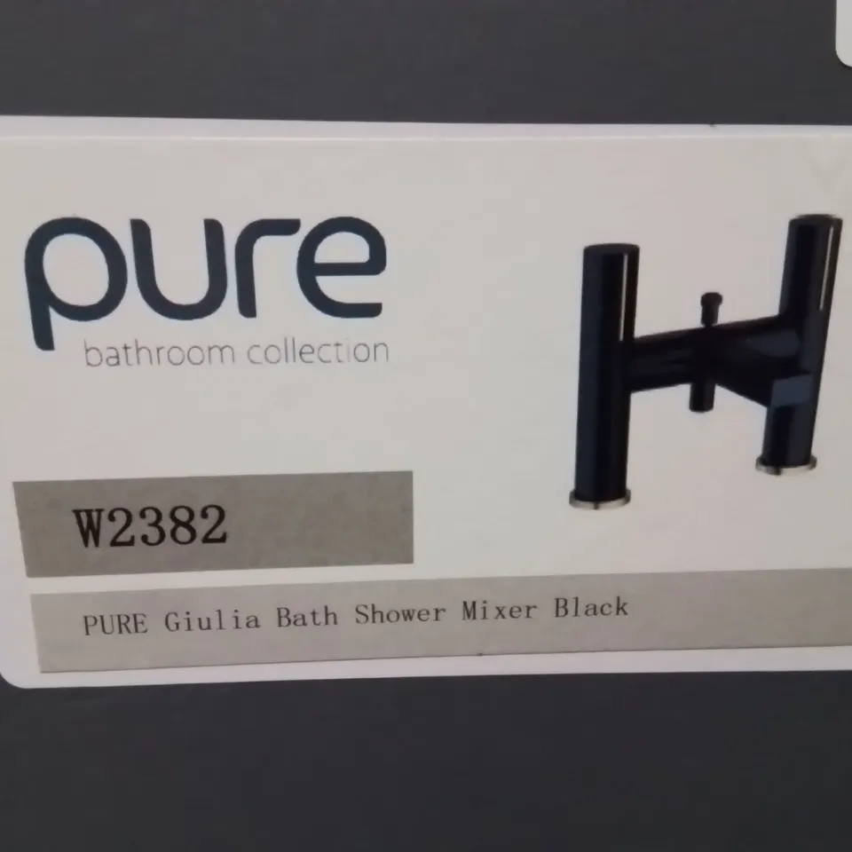 X4 BRAND NEW PURE GIULIA BATH SHOWER MIXER //BLACK
