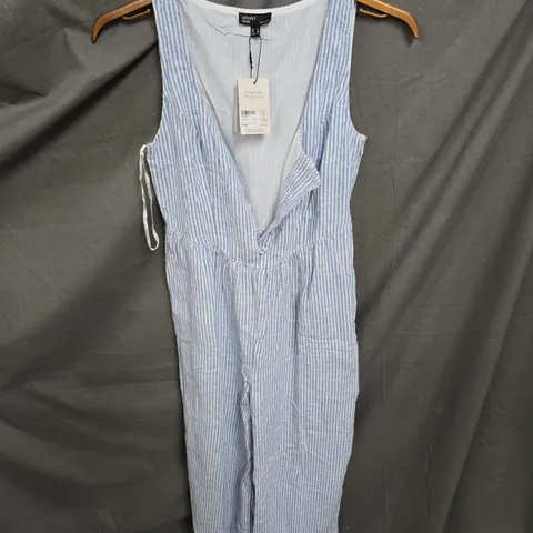 NOBODY'S CHILD CORA JUMPSUIT IN BLUE STRIPE SIZE 8
