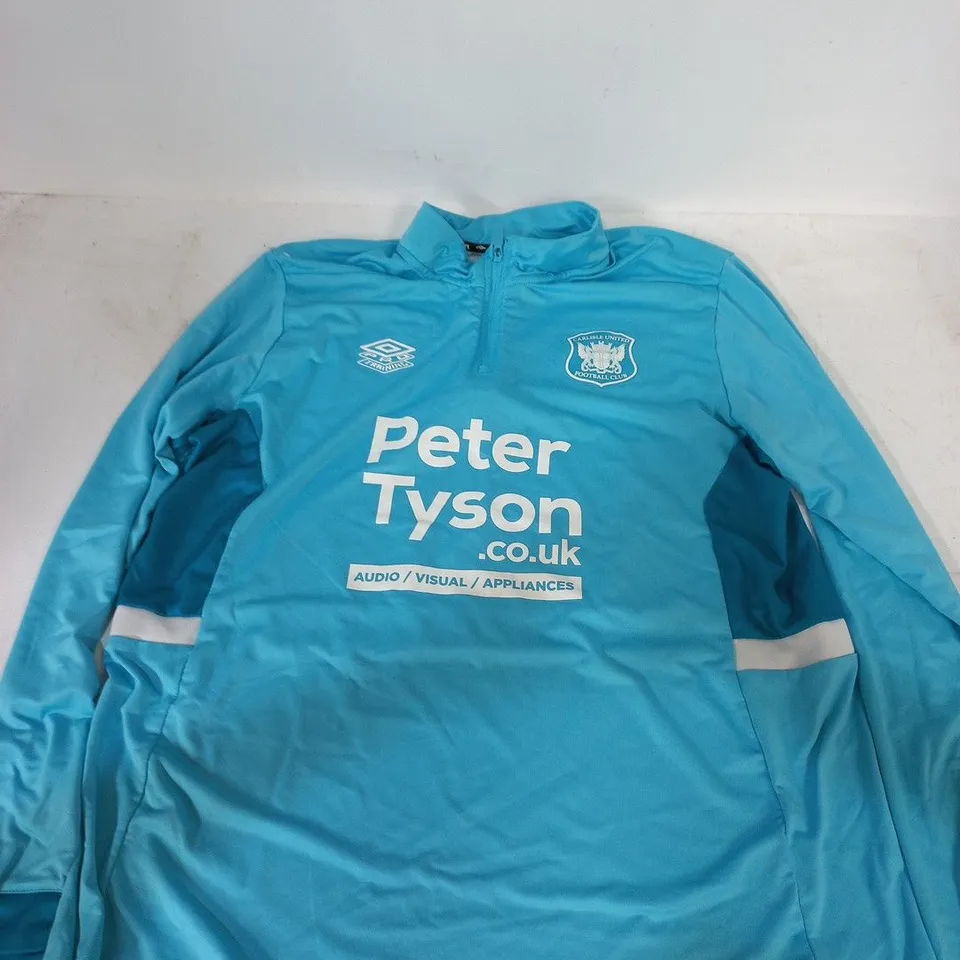 UMBRO CARLISLE UNITED FC TRAINING TOP – TURQUOISE