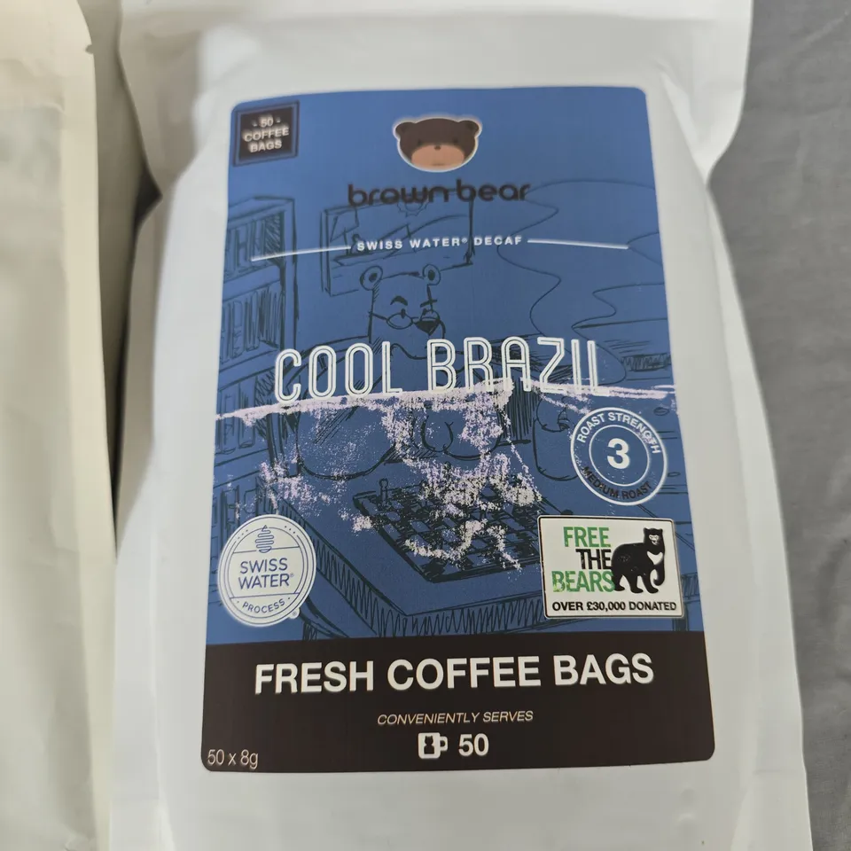 LOT OF 7 ASSORTED PACKS OF COFFEE TO INCLUDE RAVE, GRIUND AND EDGE - VARIOUS SIZES 