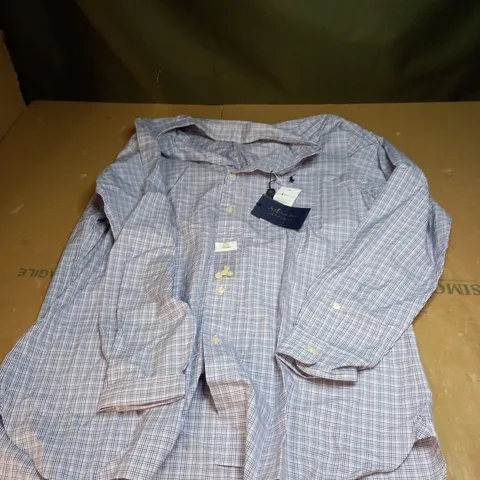 RALPH LAUREN CHEQUERED SHIRT SIZE 42