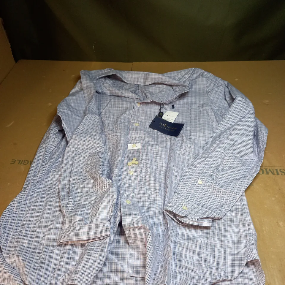 RALPH LAUREN CHEQUERED SHIRT SIZE 42