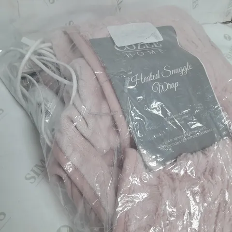 BOXED COZEE HOME FAUX FUR HEATED THROW IN PINK