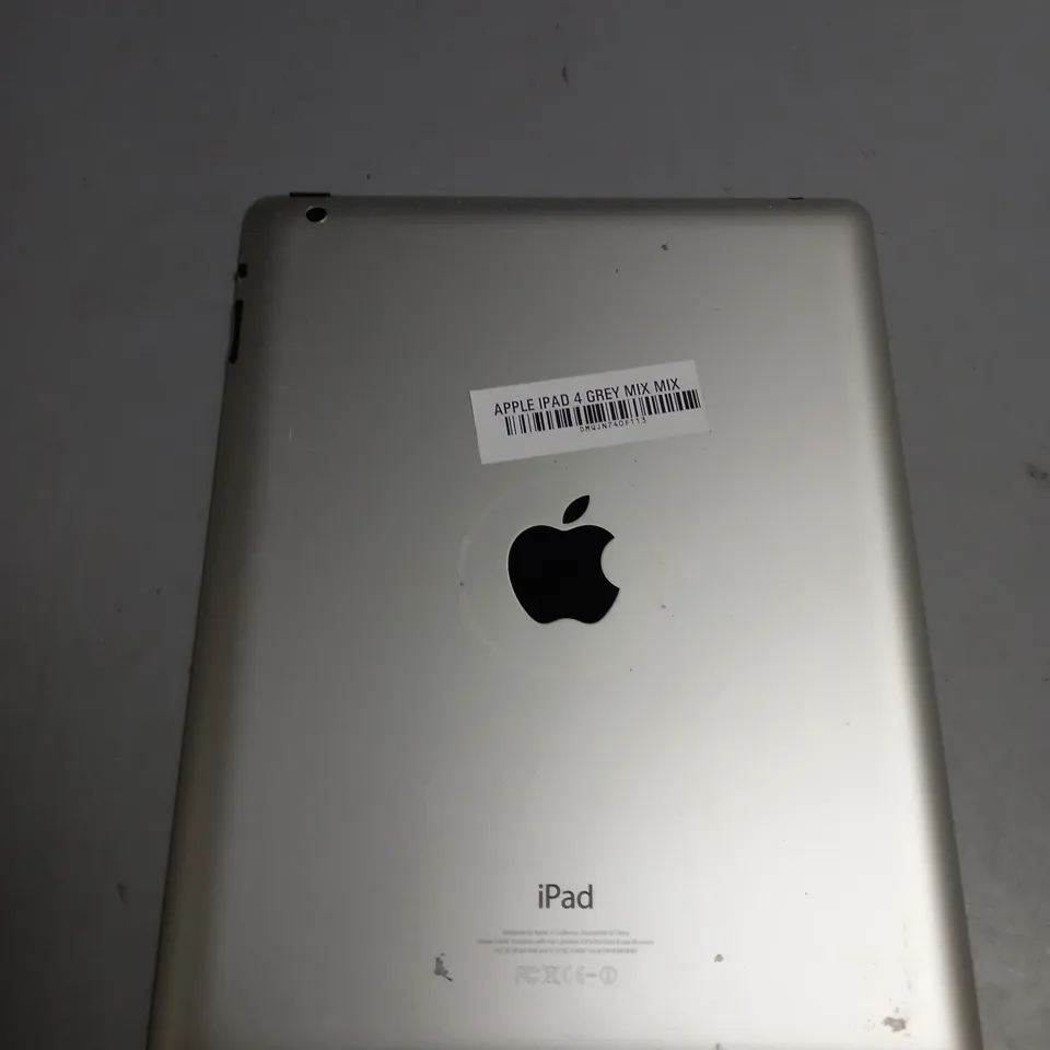 UNBOXED APPLE IPAD 4 GREY