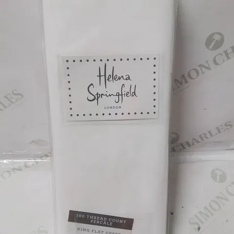 BAGGED HELENA SPRINGFIELD KINGSIZE FLAT SHEET