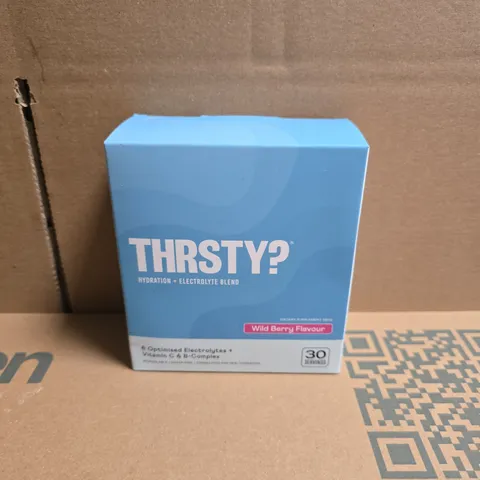BOXED THIRSTY? HYDRATION + ELECTROLYTE BLEND WILD BERRY FLAVOUR (30 SERVINGS)