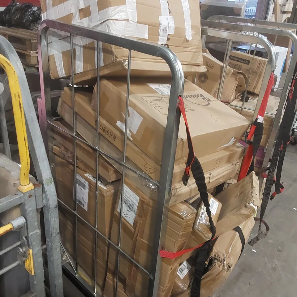 CAGE CONTAINING A LARGE QUANTITY OF ASSORTED CONSUMER PRODUCTS ECT // CAGE NOT INCLUDED