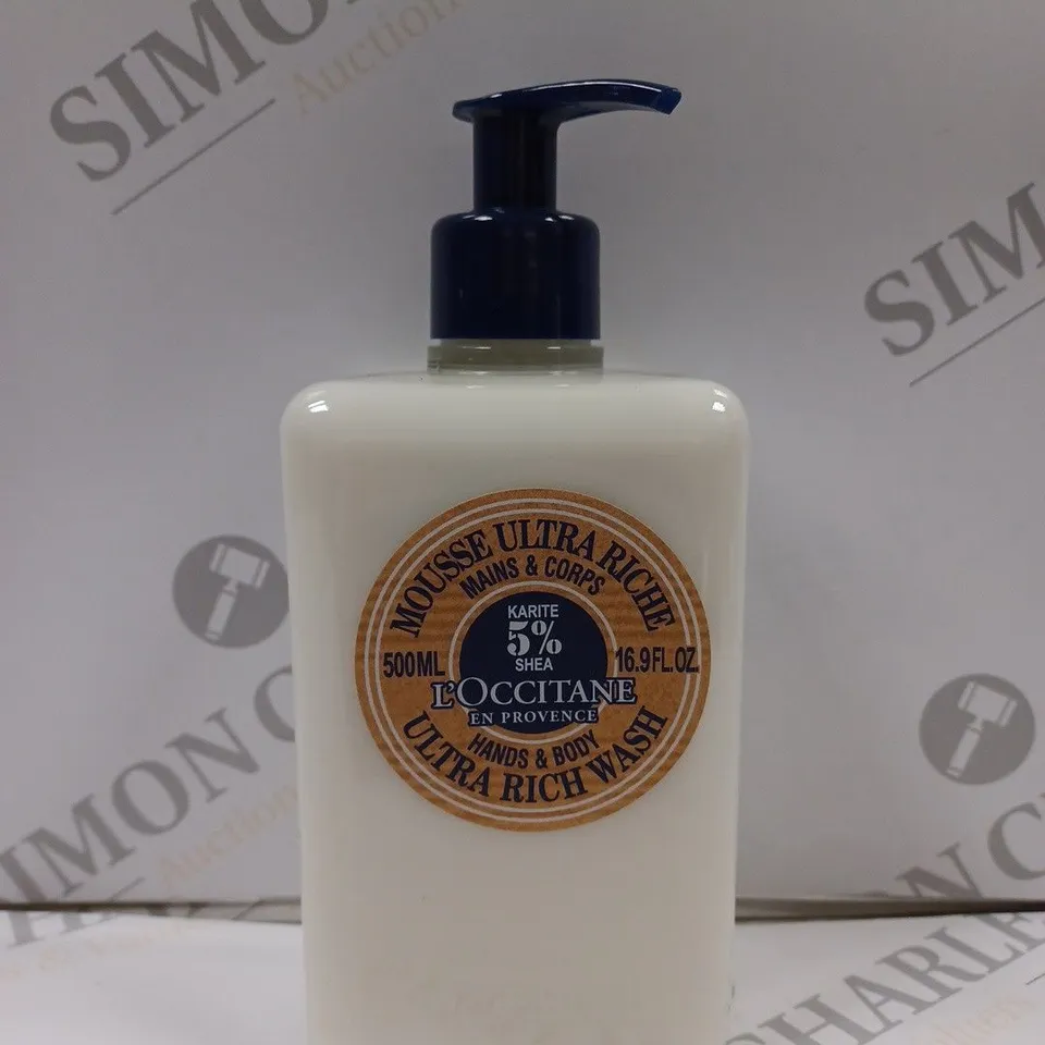 L'OCCITANE SHEA 5% ULTRA RICH WASH 16.9 OZ BATH & BODY