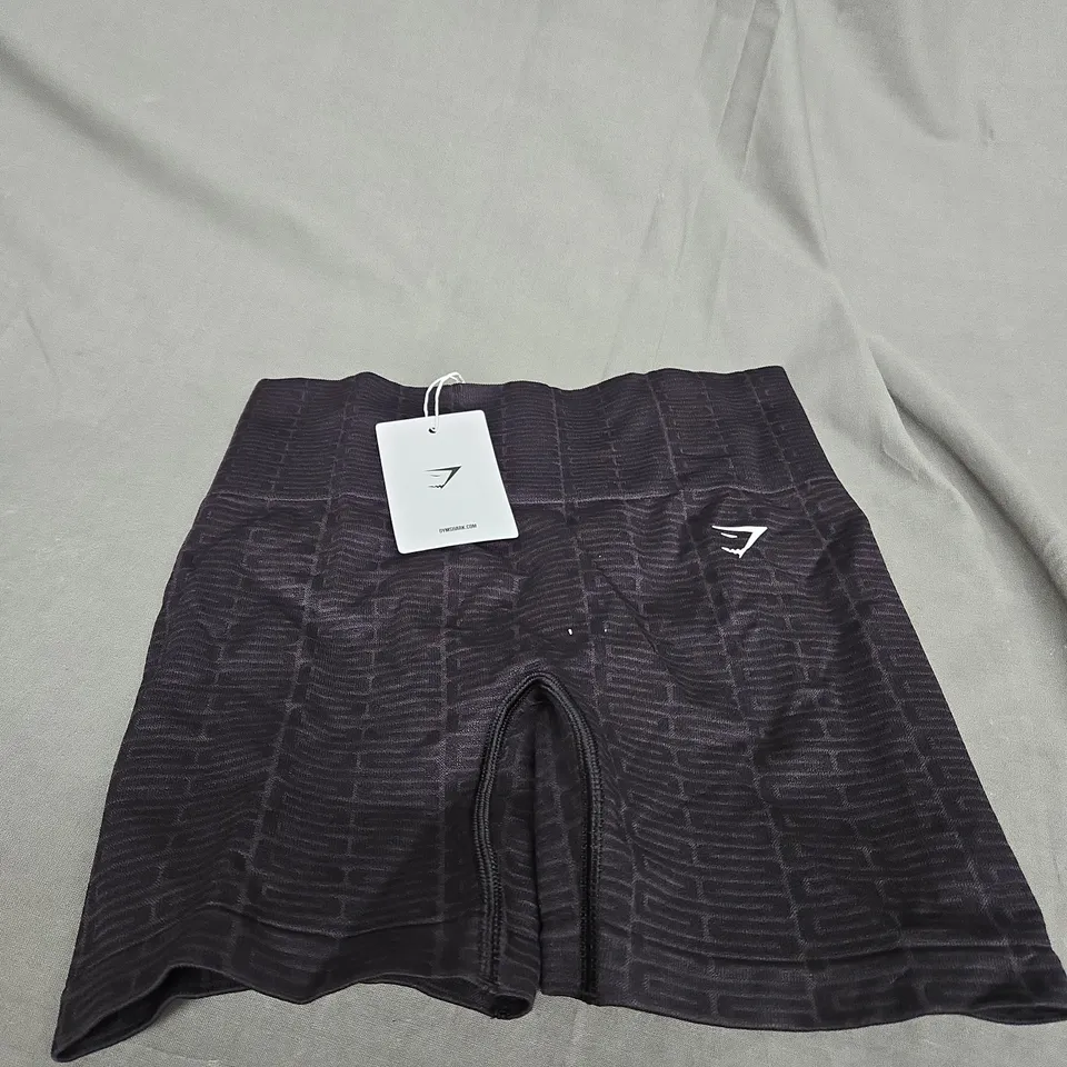 GYMSHARK ADAPT MONOGRAM SEAMLESS SHORTS SIZE SMALL