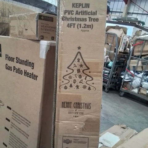 BOXED KEPLIN PVC ARTIFICIAL CHRISTMAS TREE 4FT 
