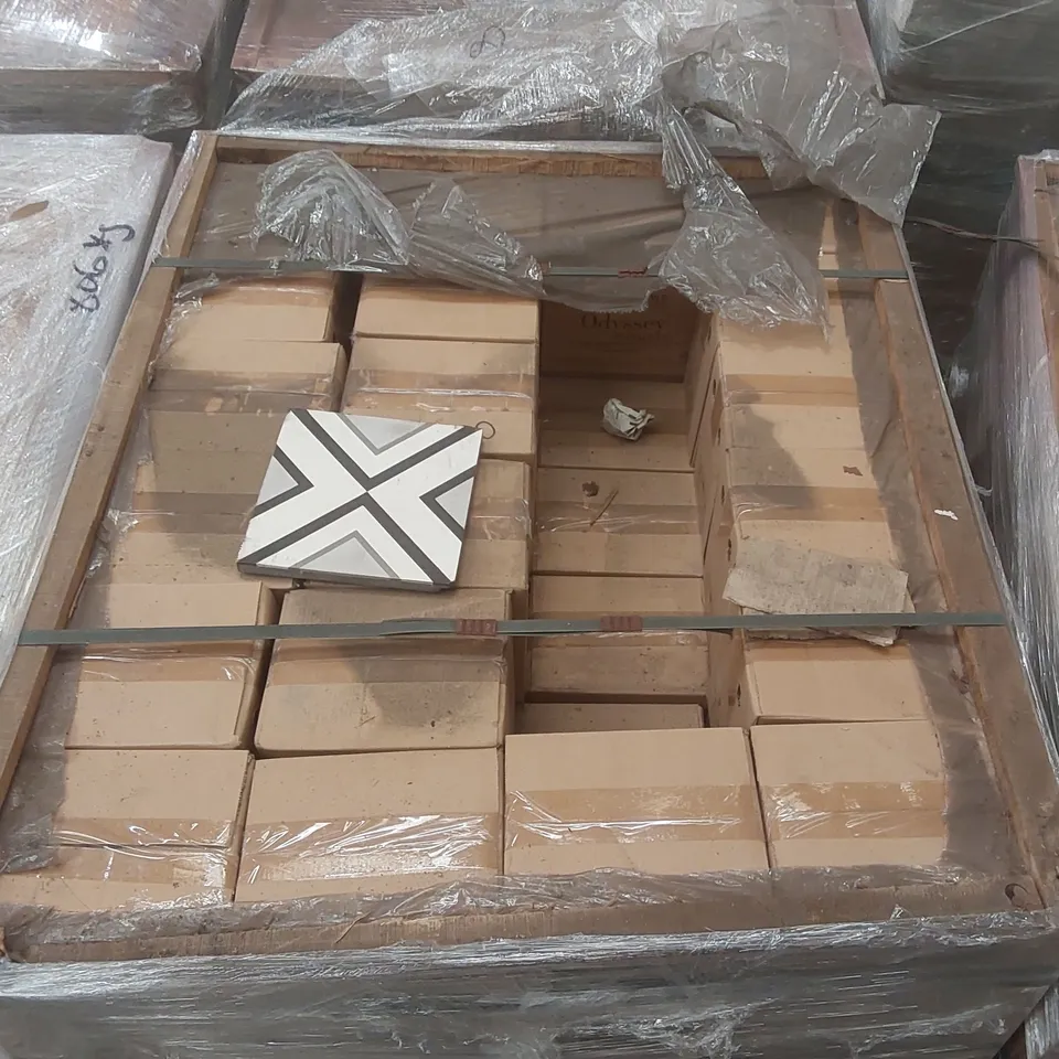 PALLET CONTAINING APPROXIMATELY 613x BRAND NEW ALEXA ENCAUSTIC TILES - 20 x 20cm
