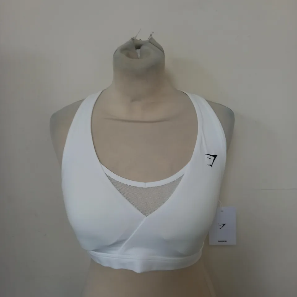 GYMSHARK WRAP SPORTS BRA SIZE S