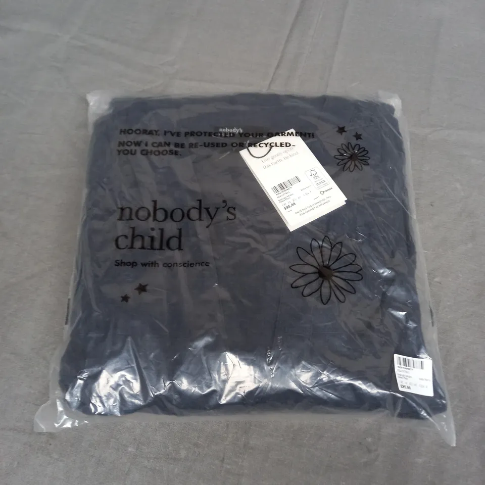 SEALED NOBODYS CHILD STARLIGHT MIDAXI DRESS IN PLAIN BLACK - UK 12