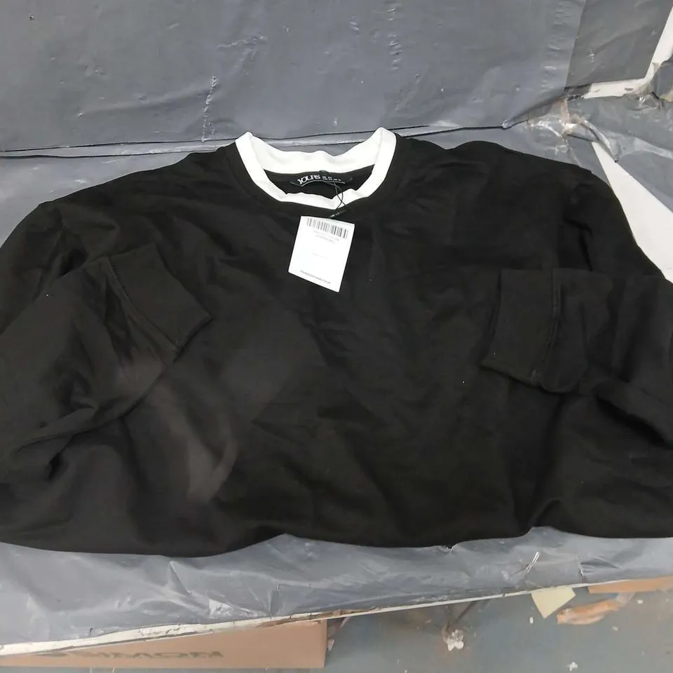 YOURS BLACK JUMPER - SIZE 20 