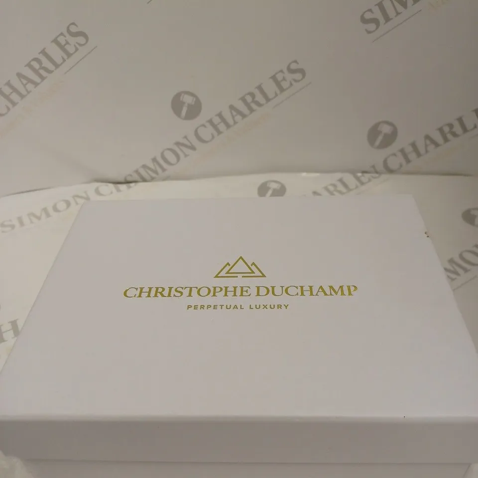 BOXED CHRISTOPHE DUCHAMP GENTS SWISS MOVEMENT WATCH