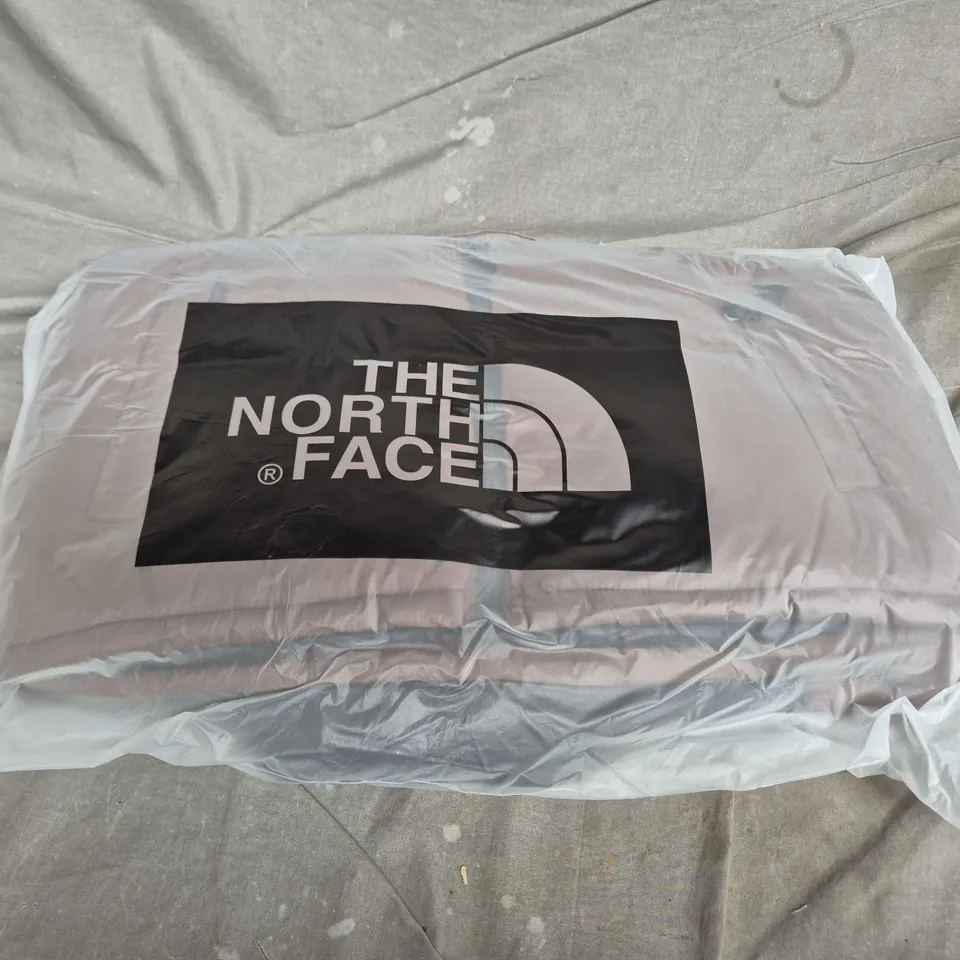 THE NORTH FACE PUFFER JACKET – BROWN & CHARCOAL SIZE L