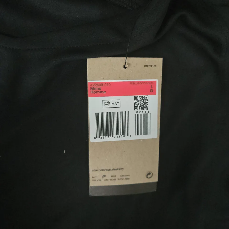 NIKE DRI-FIT SLIM FIT LONG-SLEEVE TOP, MEN'S, BLACK - LARGE