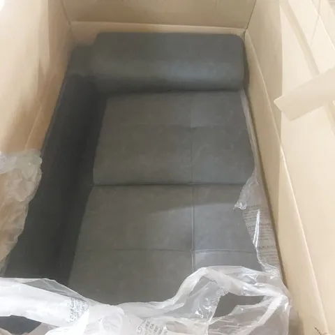 BOXED FAUX LEATHER UPHOLSTERED SOFA PART