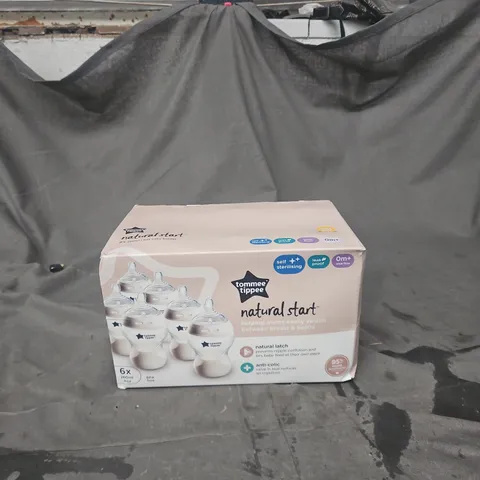 TOMMEE TIPPEE NATURAL START BABY BOTTLES – 6 X 260ML (6-PACK)