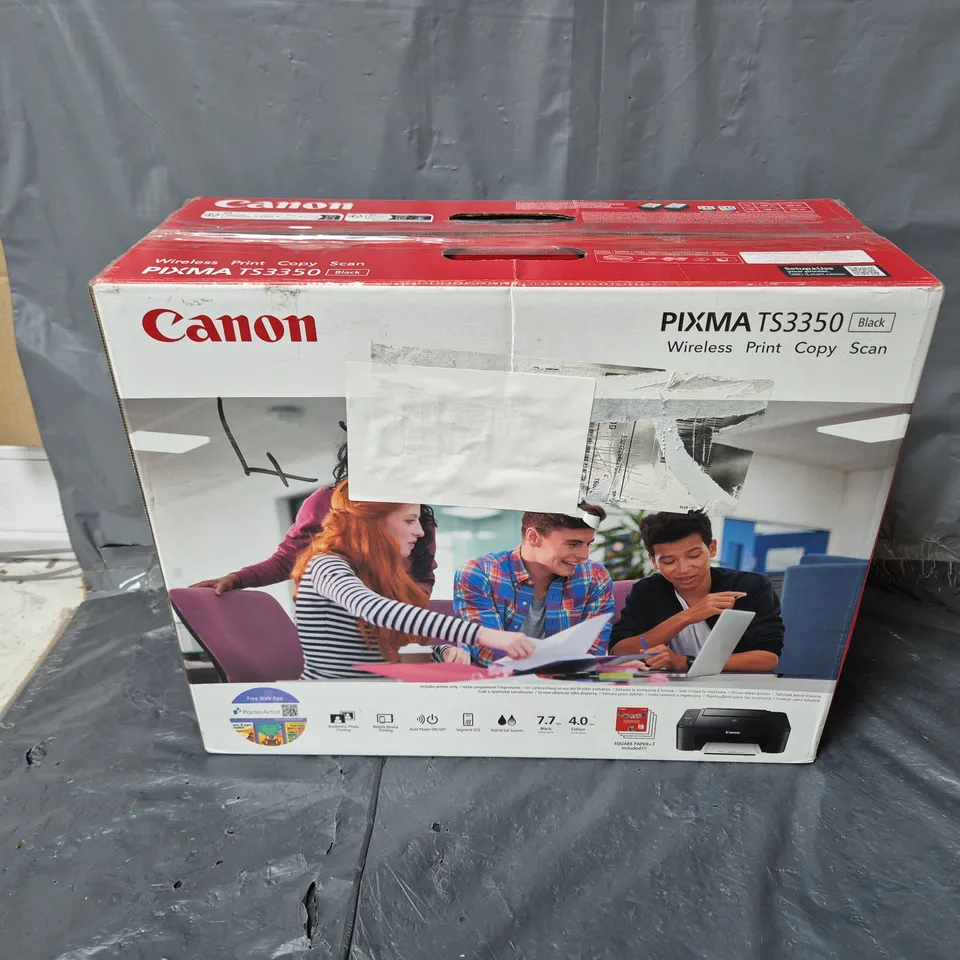 BOXED CANON TS3350 PRINTER IN BLACK