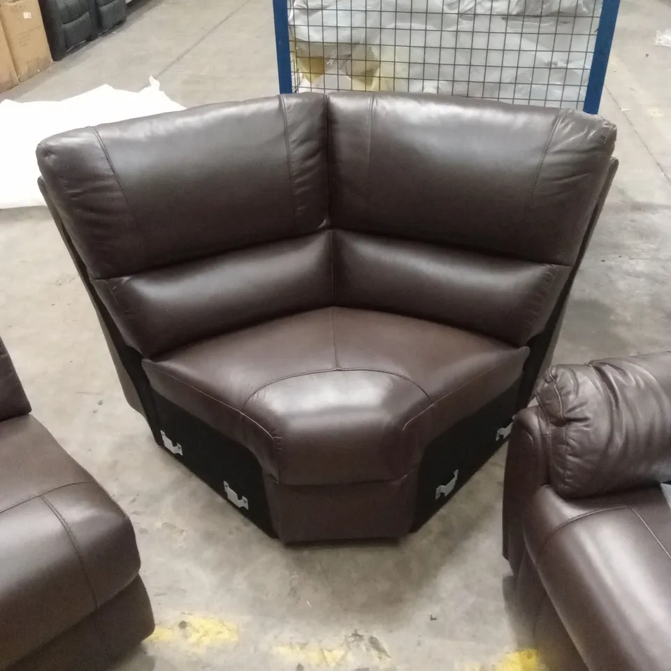 LEIGHTON LEATHER/FAUX LEATHER HIGH BACK RECLINER CORNER GROUP PARTS AND PIECES, INCORRECT PIECES