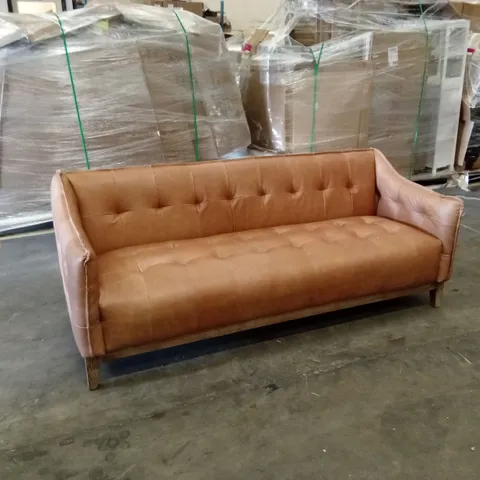 BURGOON 3 SEATER LEATHER SOFA