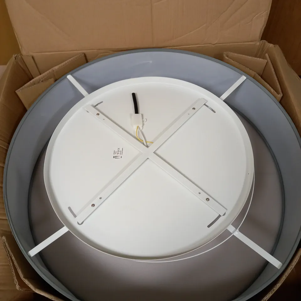 DAR LIGHTING CIERRO 6LT FLUSH GREY LIGHT FIXTURE - COLLECTION ONLY