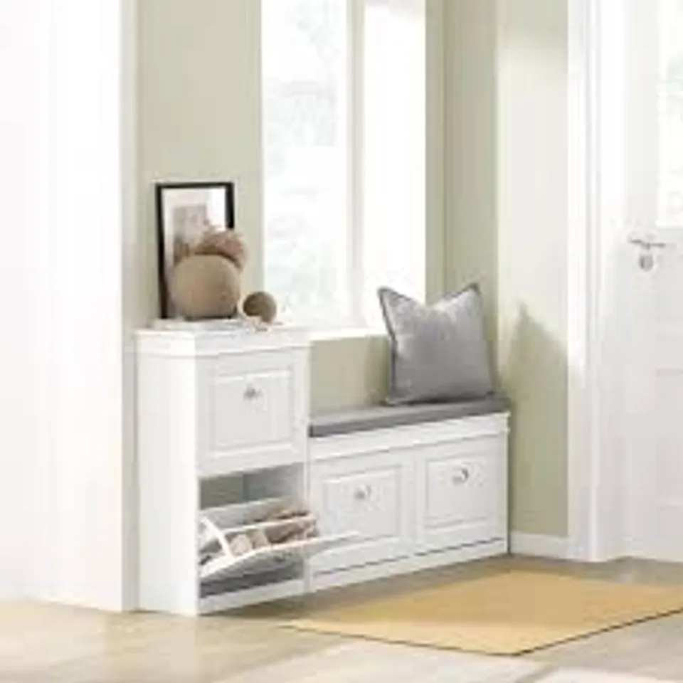 BOXED MORIAH 8 PAIR SHOE CABINET/SHOE RACK (1 BOX)