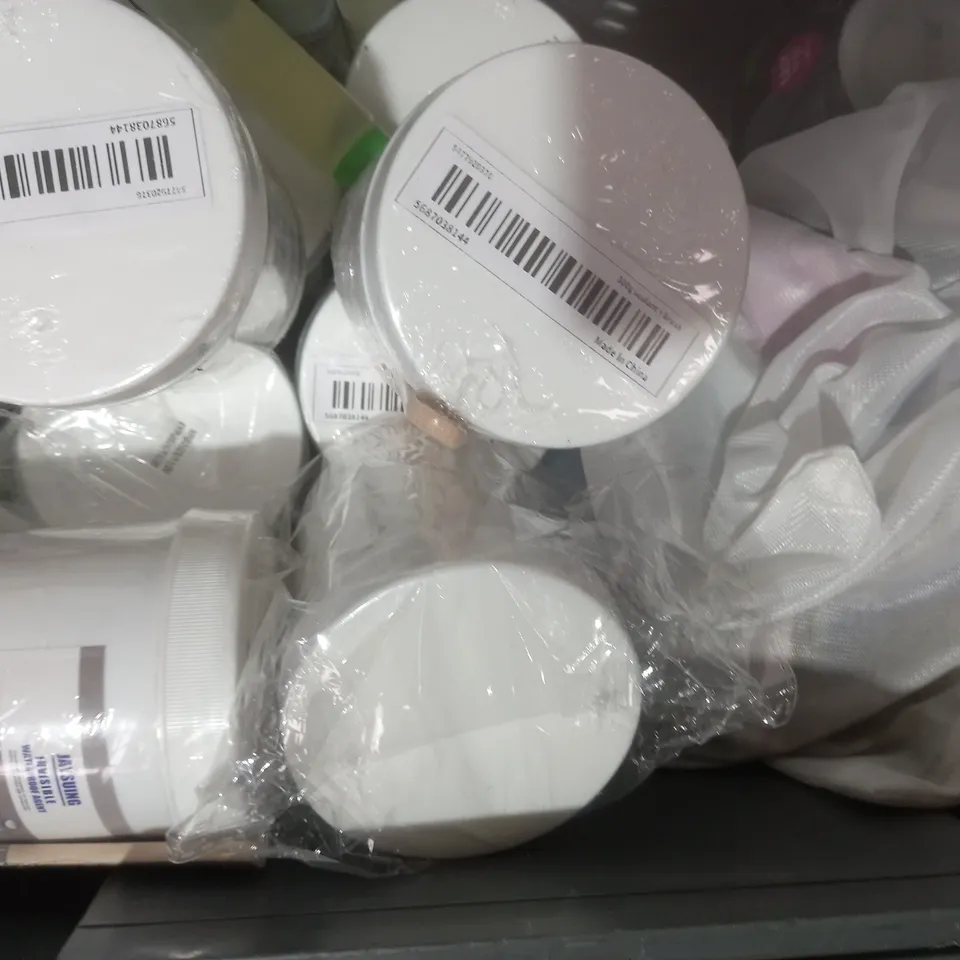 APPROXIMATELY 15 ASSORTED HOUSEHOLD ITEMS TO INCLUDE WATERPROOF AGENT, BLACK BAMBOO REED DIFFUSER, PRO FIX LONG-CURE, ETC