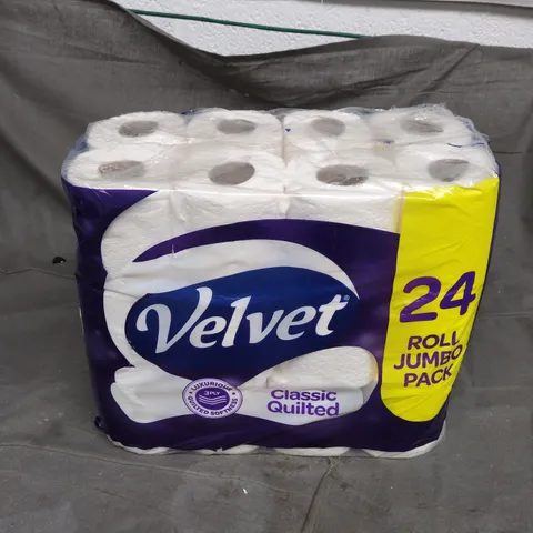 VELVET CLASSIC QUILTED 24 ROLL JUMBO PACK