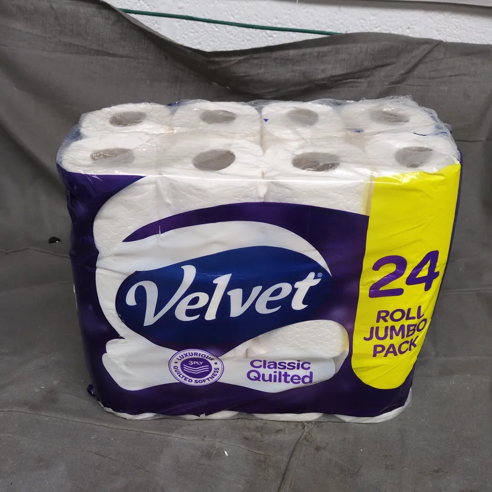 VELVET CLASSIC QUILTED 24 ROLL JUMBO PACK