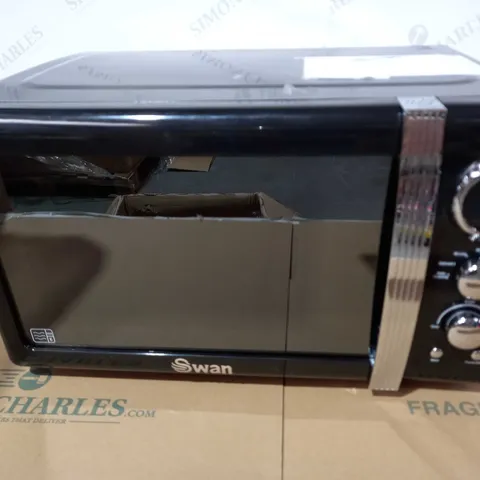 SWAN DIGITAL RETRO 800W MICROWAVE - GREY