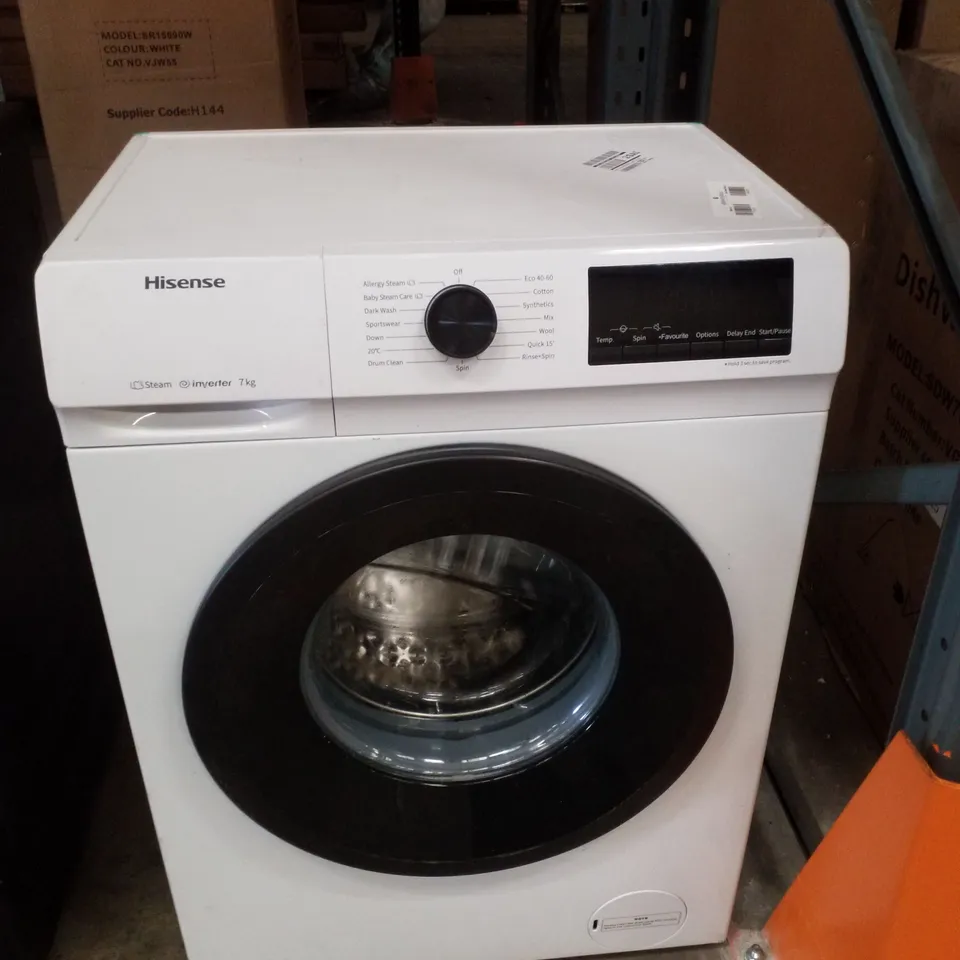 HISENSE WASHING MACHINE WFQP7012EVM 1200 RPM 7 KG - WHITE