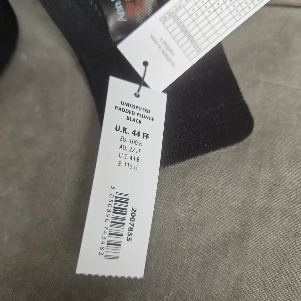 ANN SUMMERS UNDISPUTED PADDED PLUNGE BRA – BLACK, UK 44FF