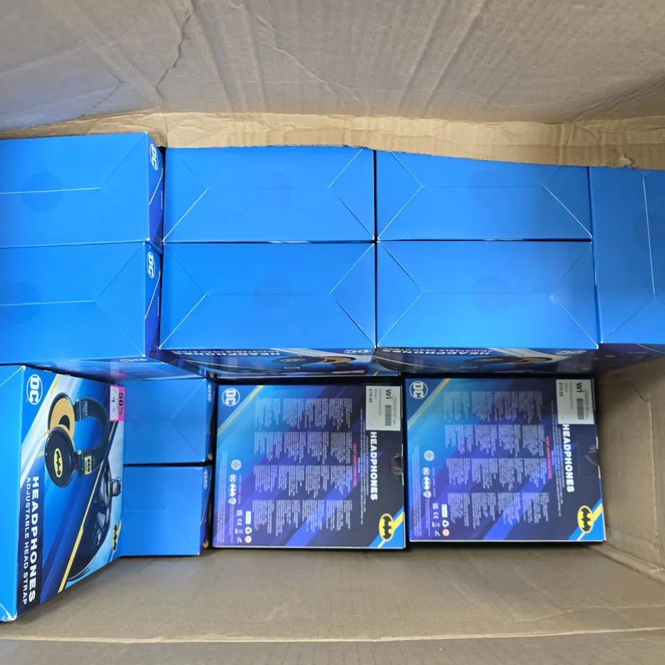APPROXIMATELY 18 BOXED DC BATMAN KIDS HEADPHONES