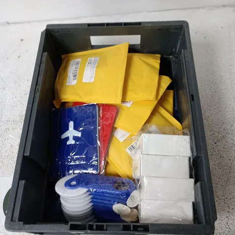 APPROXIMATELY 15 ASSORTED HOUSEHOLD ITEMS INCLUDING FISHING EQUIPMENT, FISHING BAIT, SMALL WATER FAN ETC.