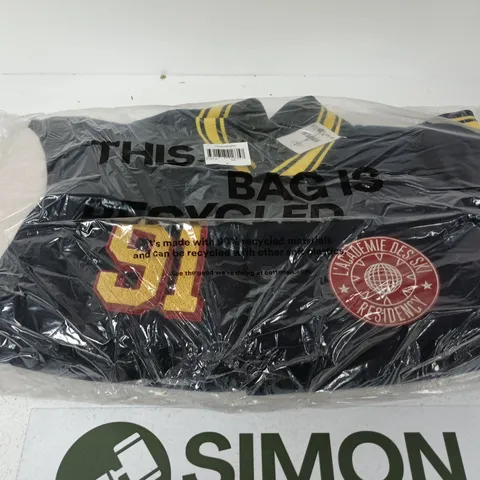 BOX OF APPROXIMATELY 4 ASSORTED VARSITY BOMBER JACKETS IN SIZES XL