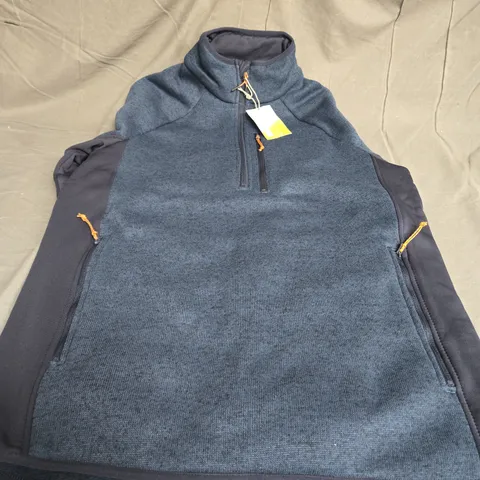 MOUNTAIN WAREHOUSE TRESTON HALF ZIP IN NAVY SIZE L