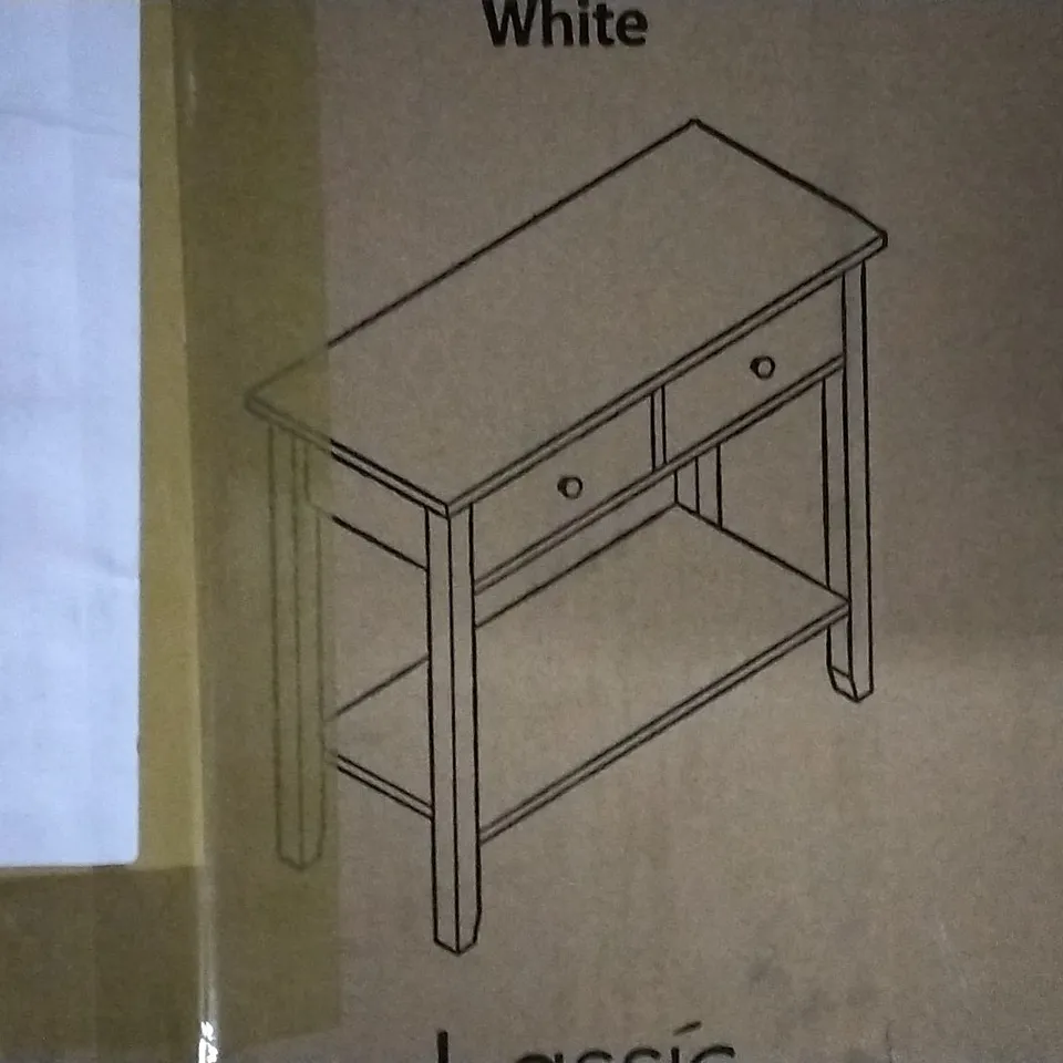 BOXED CLAIRVIEW 80CM CONSOLE TABLE