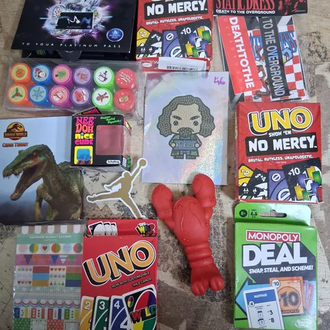 TOTE OF ASSORTED TOYS AND ACCESSORIES TO INCLUDE;