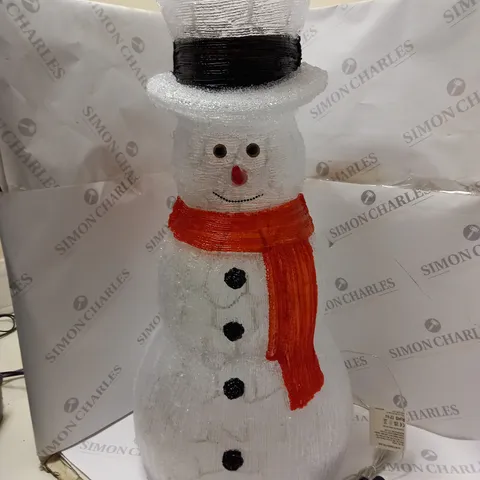 ACRYLIC OUTDOOR 70 CM LIGHT UP SNOWMAN