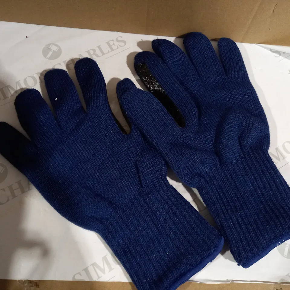 LARGE BLUE COOKS ESSENTIALS GLOVES WITH GRIP