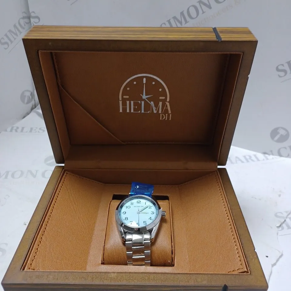 MENS HELMHA DH WATCH –  STAINLESS STEEL STRAP – 3ATM WATER RESISTANT