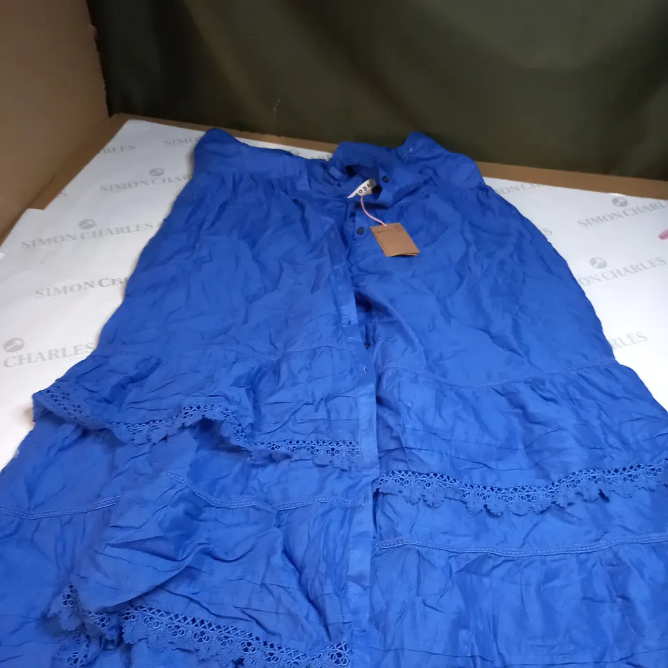 BODEN NAVY BLUE BUTTONED DRESS  SIZE 12R 