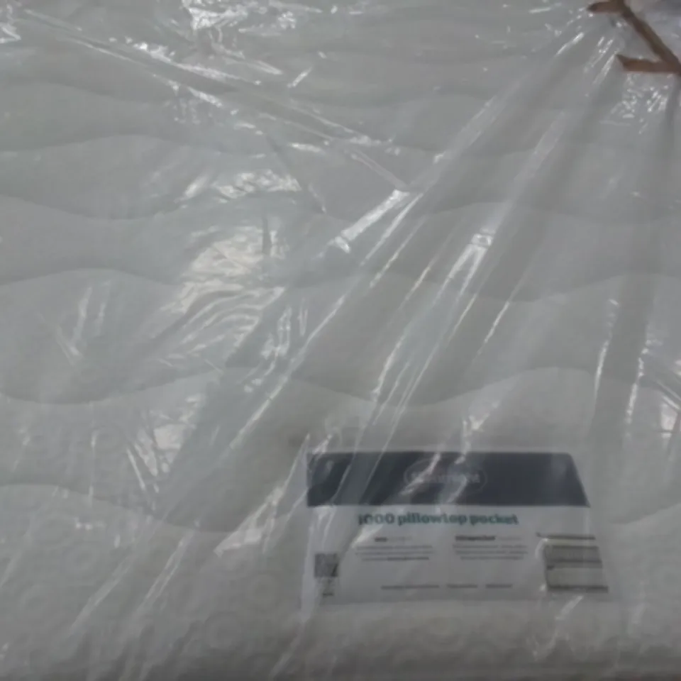 QUALITY BAGGED SILENTNIGHT 1000 PILLOW TOP POCKET 4FT MATTRESS