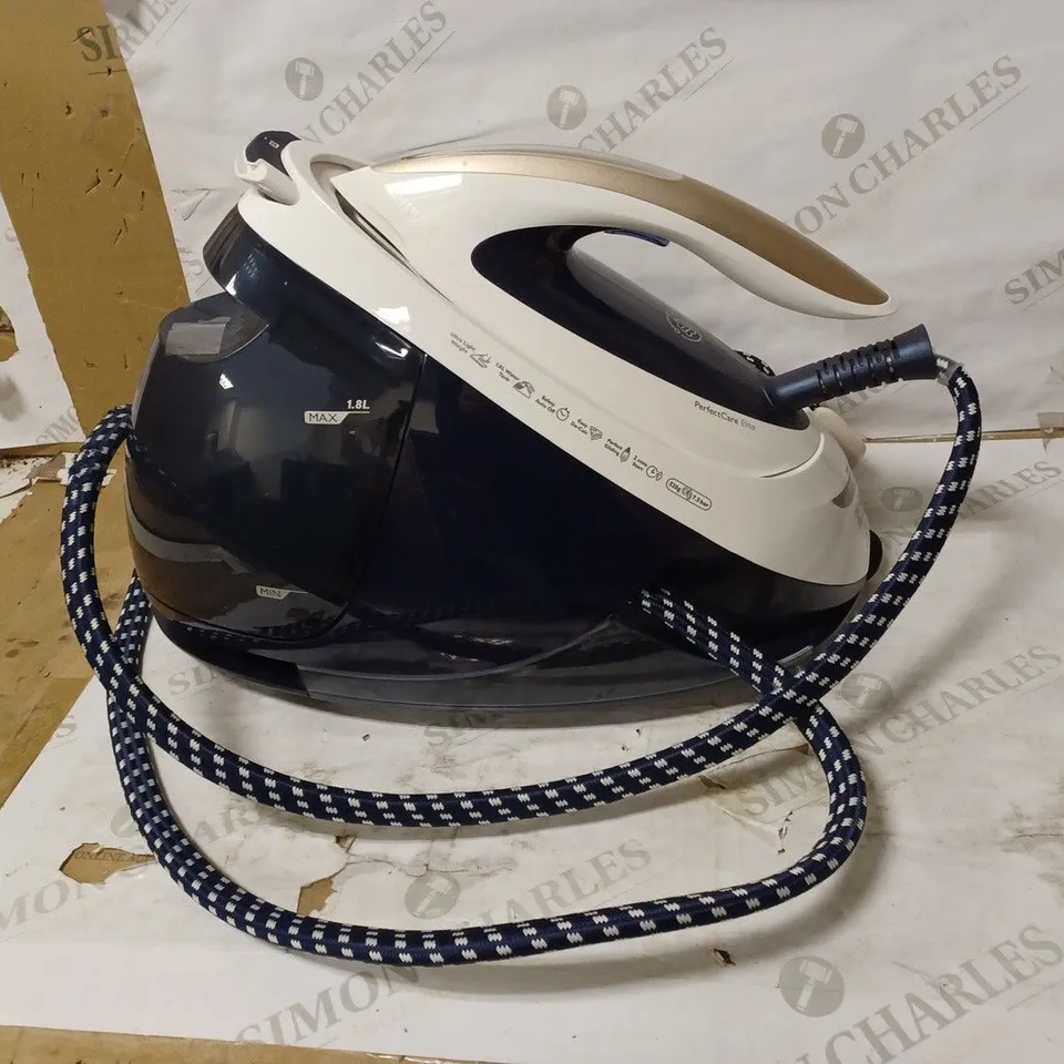 PHILIPS PERFECTCARE ELITE PLUS STEAM GENERATOR IRON, WHITE/BLUE