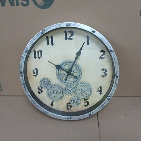 BOXED UNBRANDED STEAMPUNK THEMED WALL CLOCK