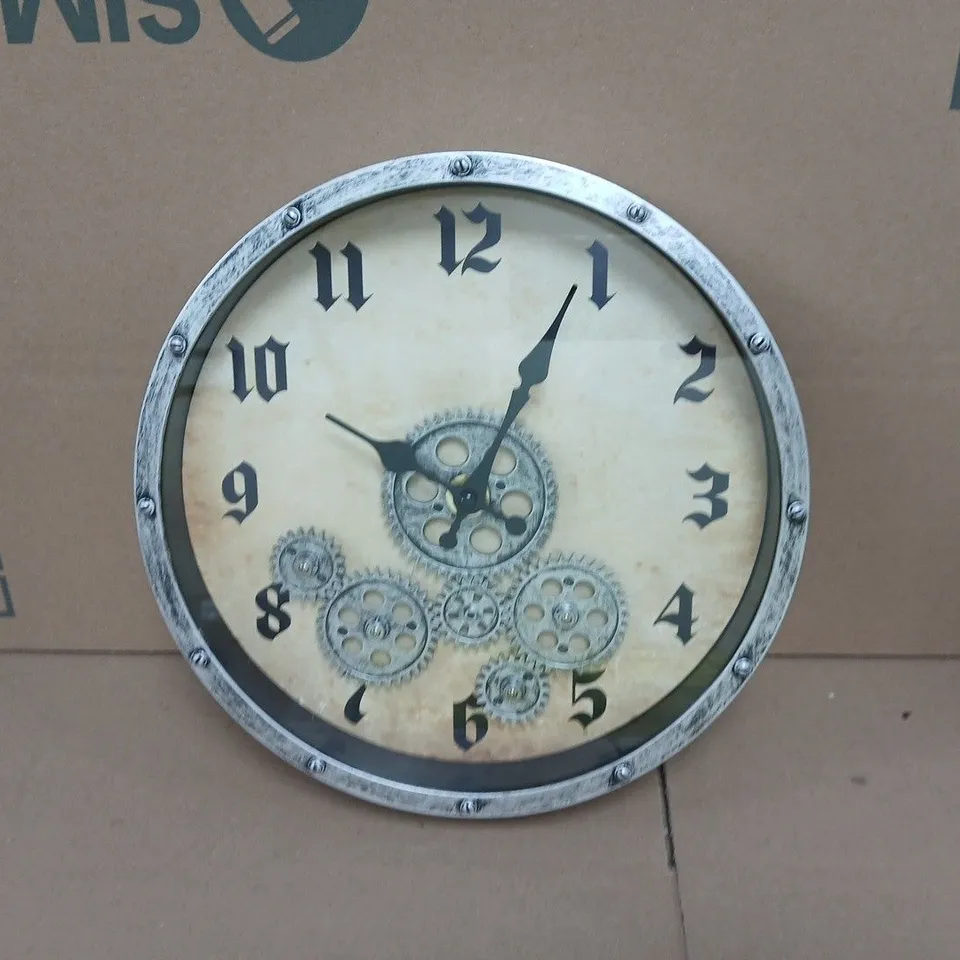 BOXED UNBRANDED STEAMPUNK THEMED WALL CLOCK